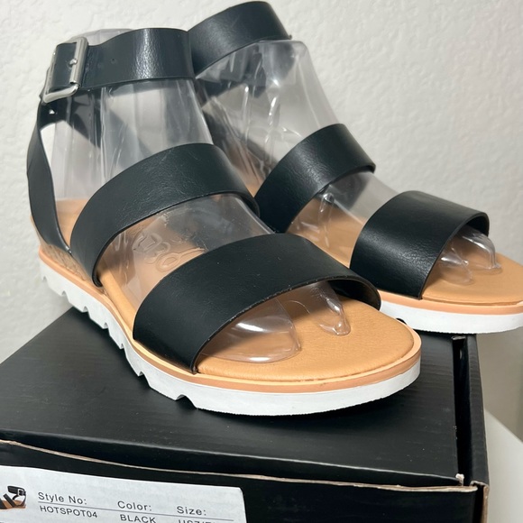 SOLD Better Recognize Strappy Sandals - Black - Picture 5 of 7